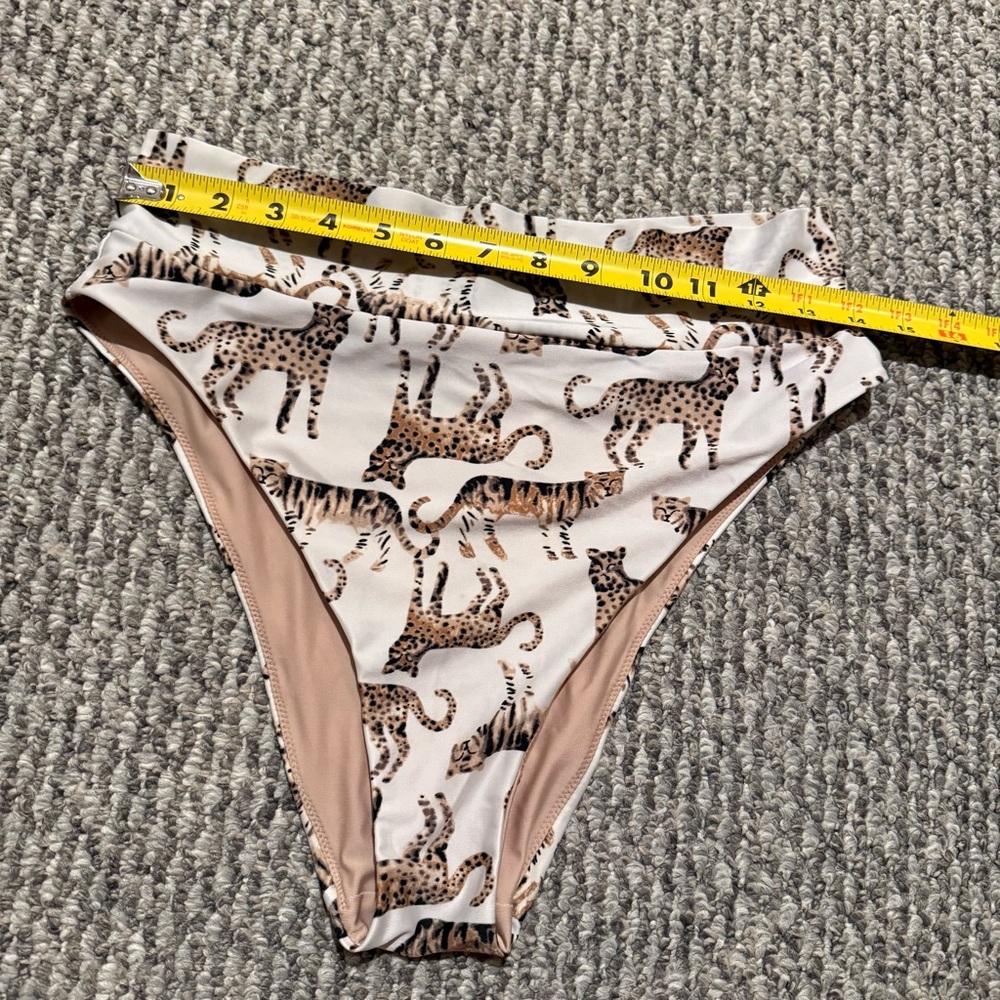 Aerie jungle cat print high-waisted bikini bottom - Picture 4 of 7